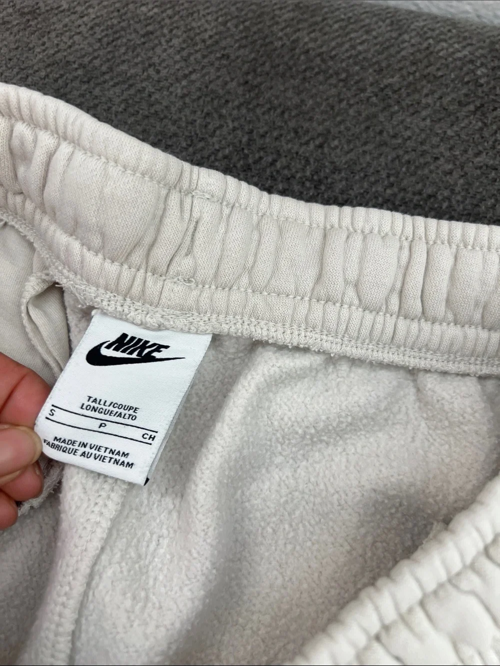 Nike Men's Off-White Sweatpants with Logo